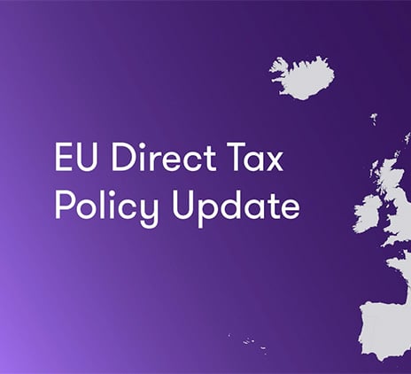 EU direct tax policy updates - Autumn 2025
