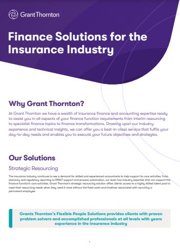 Download: Finance Solutions for the Insurance Industry