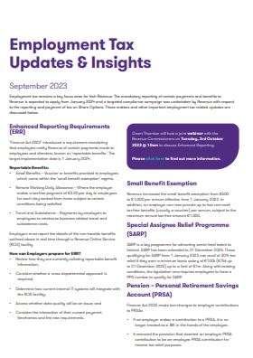 Employment Tax Updates & Insights