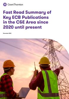 Fast Read Summary of ECB Publications on Climate-related and Environmental (C&E) Risk